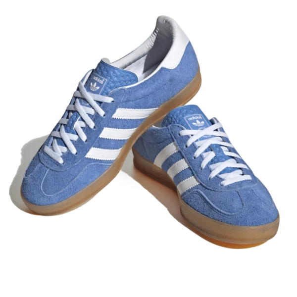 ⁦Adidas Gazelle Indoor Blue Fusion Cloud White Gold Metallic⁩ – תמונה ⁦2⁩