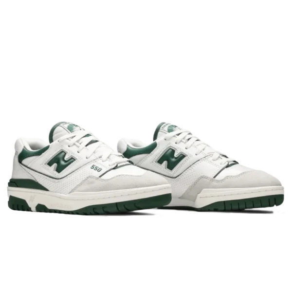 ⁦New Balance 550 White Green⁩ – תמונה ⁦2⁩