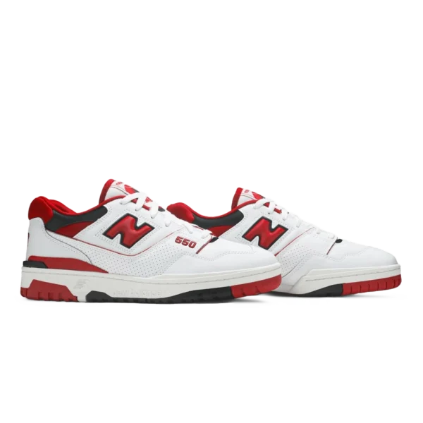 ⁦New Balance 550 White Team Red⁩ – תמונה ⁦2⁩