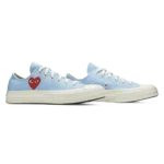 ⁦Converse Chuck 70 Low x Comme des Garçons PLAY Bright Blue⁩ – תמונה ⁦2⁩