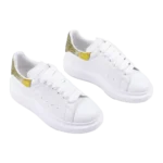 ⁦Alexander McQueen Oversized Sneaker White Crystal Embellishment⁩ – תמונה ⁦2⁩