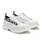⁦Alexander McQueen Tread Slick Graffiti White Black⁩ – תמונה ⁦2⁩