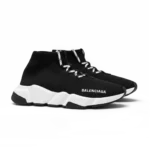⁦Balenciaga Speed Lace-Up Black White⁩ – תמונה ⁦2⁩