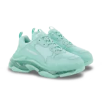 ⁦Balenciaga Triple S Clear Sole Chunky Sneaker Green⁩ – תמונה ⁦2⁩