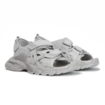⁦Balenciaga Track Clear Sole Strapped Sandals Grey⁩ – תמונה ⁦2⁩