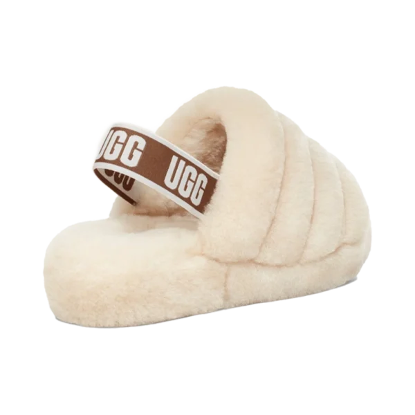 ⁦UGG Fluff Yeah Slide Natural⁩ – תמונה ⁦3⁩