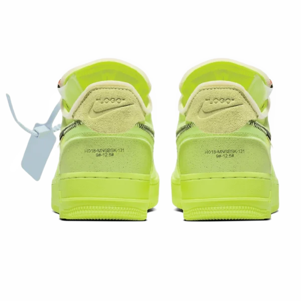 ⁦Nike Air Force 1 x Off-White “Volt”⁩ – תמונה ⁦3⁩