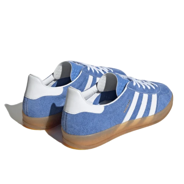 ⁦Adidas Gazelle Indoor Blue Fusion Cloud White Gold Metallic⁩ – תמונה ⁦3⁩