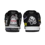 ⁦Nike SB Dunk Low Pro x Neckface Black White⁩ – תמונה ⁦3⁩