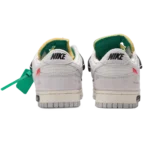 ⁦Nike Dunk Low x Off-White “Lot 20 of 50” Sail Gridiron⁩ – תמונה ⁦3⁩