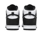 ⁦Nike Dunk High Retro White Black⁩ – תמונה ⁦3⁩
