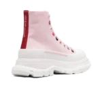 ⁦Alexander McQueen Tread High Top Lace White Pink⁩ – תמונה ⁦3⁩