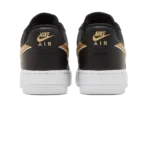 ⁦Nike Air Force 1 '07 Essential Black Metallic Gold⁩ – תמונה ⁦3⁩
