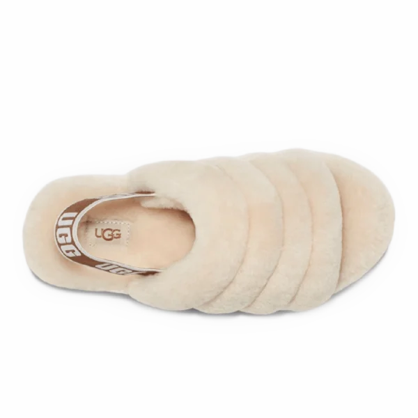 ⁦UGG Fluff Yeah Slide Natural⁩ – תמונה ⁦4⁩