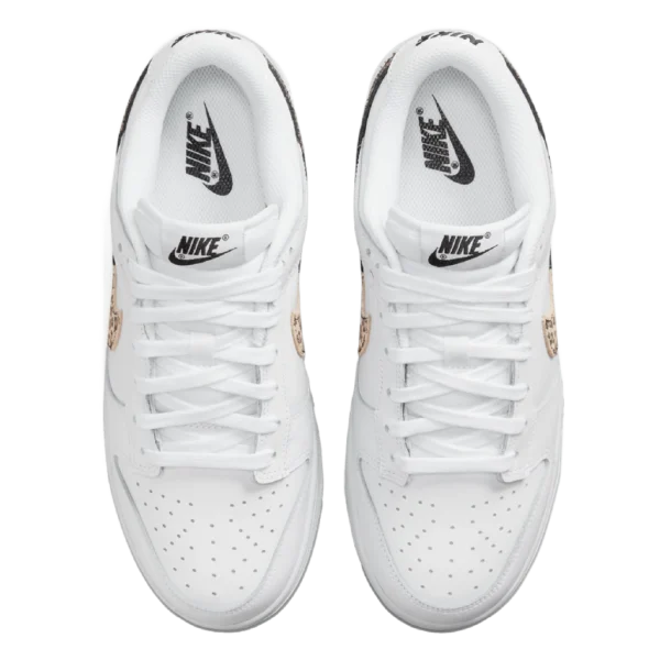 ⁦Nike Dunk Low Leopard Primal White⁩ – תמונה ⁦4⁩