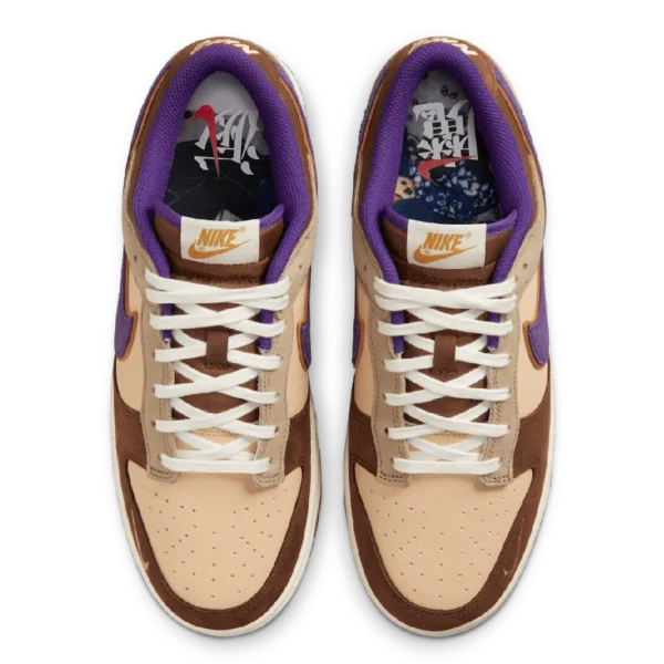 ⁦Nike Dunk Low Premium “Setsubun” Court Purple Khaki⁩ – תמונה ⁦4⁩