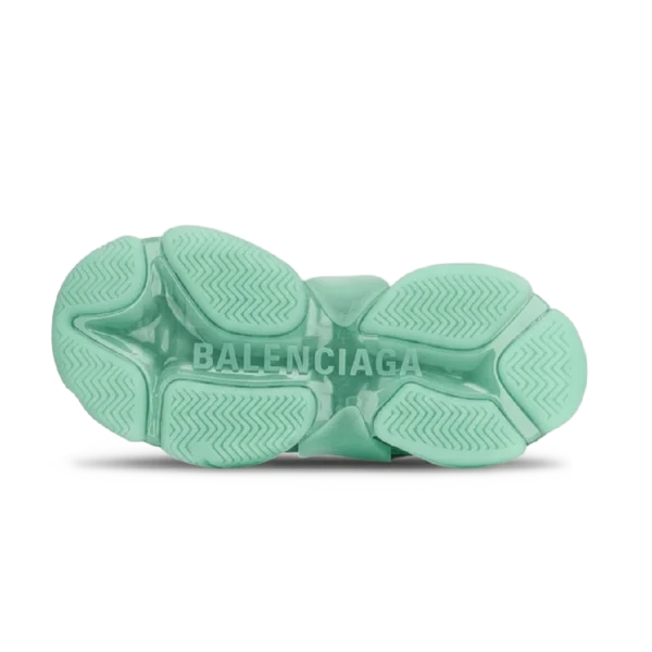 ⁦Balenciaga Triple S Clear Sole Chunky Sneaker Green⁩ – תמונה ⁦4⁩