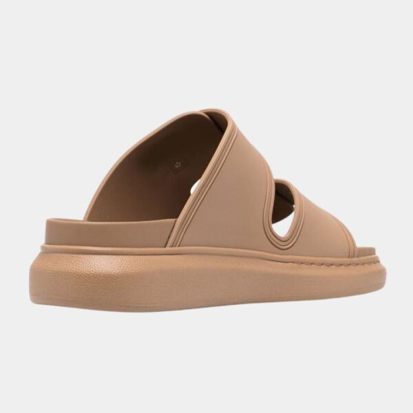 Alexander McQueen Oversized double-buckle sandals Café Au Lait