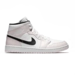 Air Jordan 1 Mid Barely Rose White Black