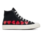 Converse Chuck 70 High x Comme des Garçons PLAY “Multi Heart” Black