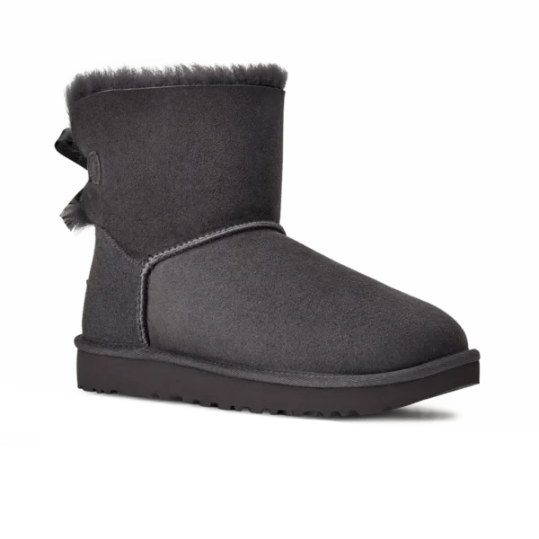 ⁦UGG Mini Bailey Bow II Boot Grey⁩ – תמונה ⁦2⁩