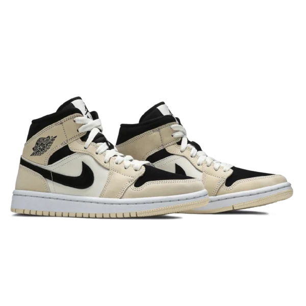 ⁦Air Jordan 1 Mid Barely Orange Black White⁩ – תמונה ⁦2⁩