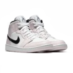 ⁦Air Jordan 1 Mid Barely Rose White Black⁩ – תמונה ⁦2⁩