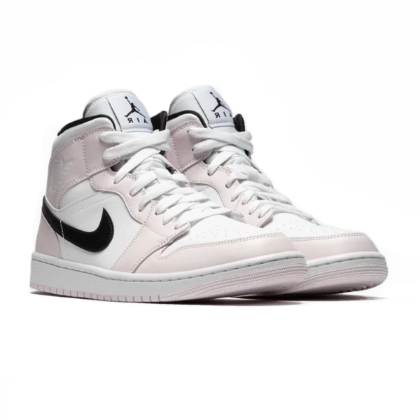 ⁦Air Jordan 1 Mid Barely Rose White Black⁩ – תמונה ⁦2⁩