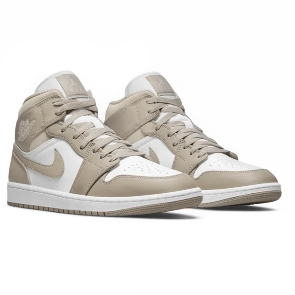 ⁦Air Jordan 1 Mid College Grey Light Bone White⁩ – תמונה ⁦2⁩