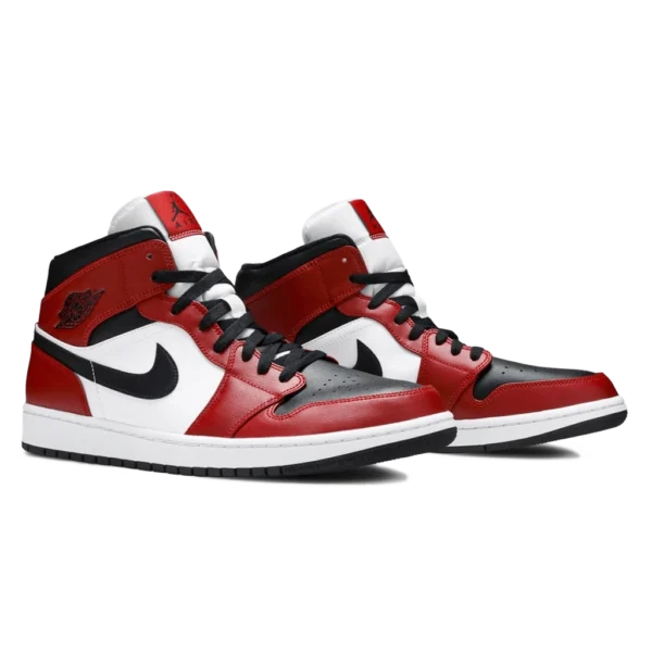 ⁦Air Jordan 1 Mid Chicago Black Toe⁩ – תמונה ⁦2⁩