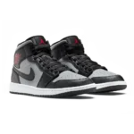 ⁦Air Jordan 1 Mid Shadow Black Grey⁩ – תמונה ⁦2⁩
