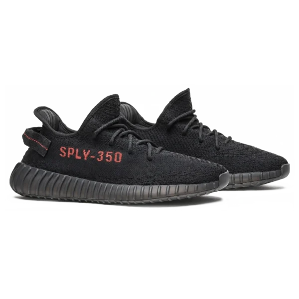⁦Adidas Yeezy Boost 350 V2 "Bred" Black Red⁩ – תמונה ⁦2⁩