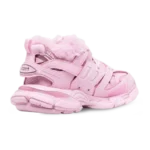⁦Balenciaga Track Faux Fur Sneaker Pink⁩ – תמונה ⁦3⁩