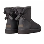 ⁦UGG Mini Bailey Bow II Boot Grey⁩ – תמונה ⁦3⁩