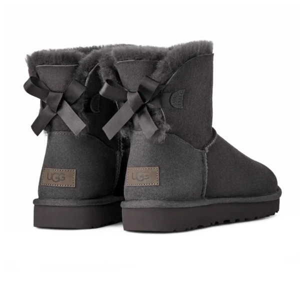 ⁦UGG Mini Bailey Bow II Boot Grey⁩ – תמונה ⁦3⁩