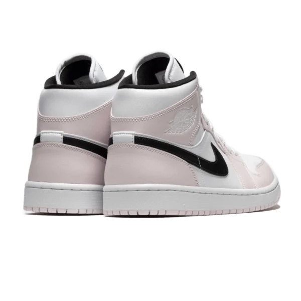 ⁦Air Jordan 1 Mid Barely Rose White Black⁩ – תמונה ⁦3⁩