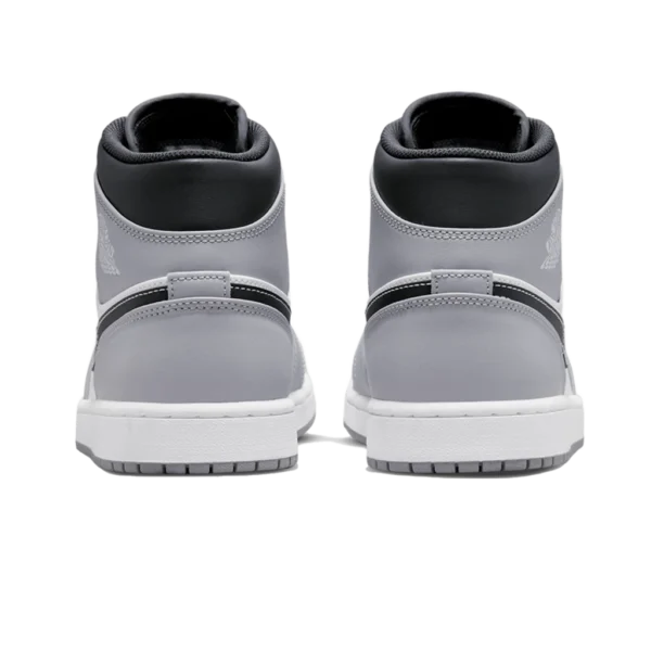 ⁦Air Jordan 1 Mid Light Smoke Grey Anthracite White⁩ – תמונה ⁦3⁩