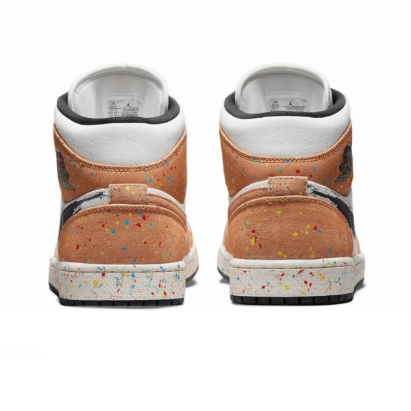 ⁦Air Jordan 1 Mid SE Brushstroke Paint Splatter⁩ – תמונה ⁦3⁩