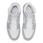 ⁦Air Jordan 1 Mid White Wolf Grey Aluminum⁩ – תמונה ⁦4⁩