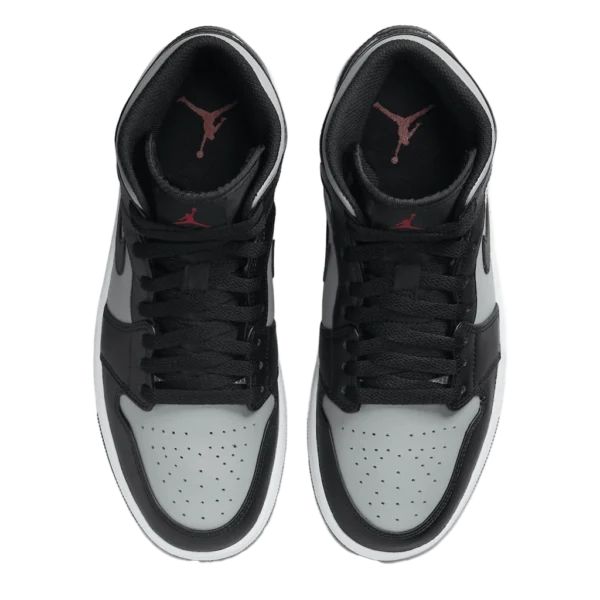 ⁦Air Jordan 1 Mid Shadow Black Grey⁩ – תמונה ⁦4⁩