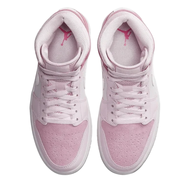⁦Air Jordan 1 Mid Digital Pink White⁩ – תמונה ⁦4⁩