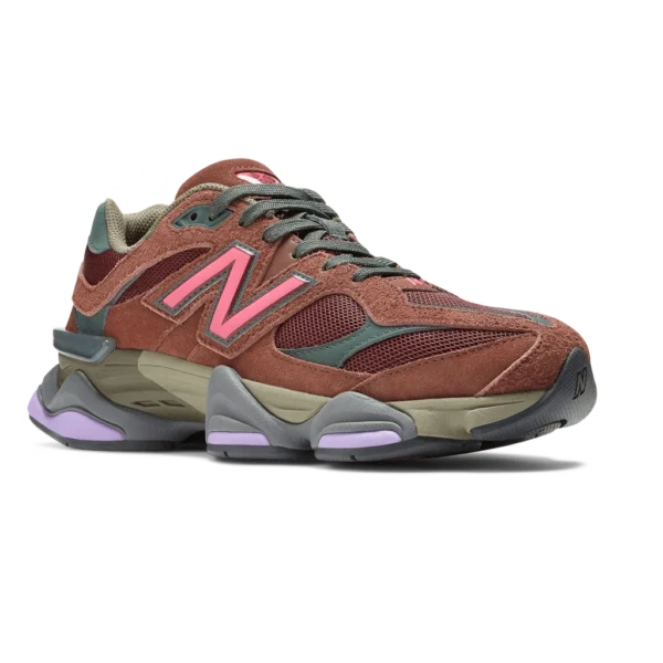 ⁦New Balance 9060 Rich Oak Burgundy Pink⁩ – תמונה ⁦2⁩