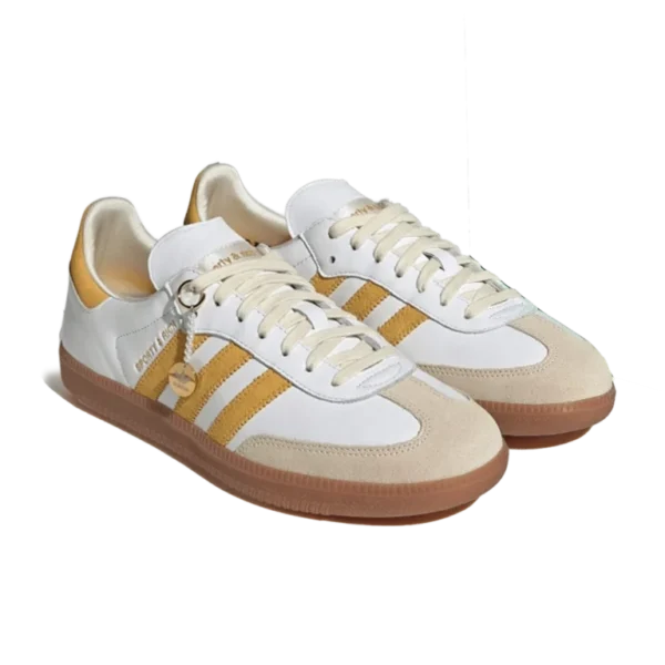⁦Adidas Samba OG x Sporty & Rich White Bold Gold⁩ – תמונה ⁦2⁩