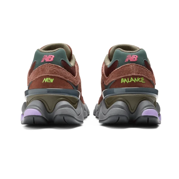 ⁦New Balance 9060 Rich Oak Burgundy Pink⁩ – תמונה ⁦3⁩