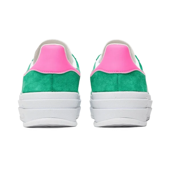⁦Adidas Gazelle Bold Green Cloud White Lucid Pink⁩ – תמונה ⁦3⁩