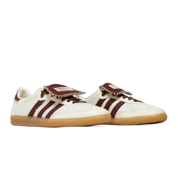 ⁦Adidas Samba x Wales Bonner Pony Tonal Cream White Mystery Brown⁩ – תמונה ⁦2⁩