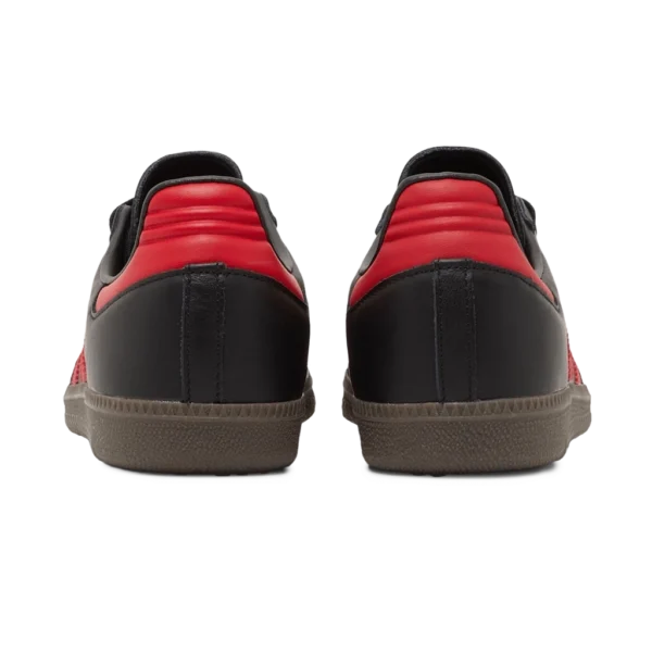 ⁦Adidas Samba x Manchester United Black Real Red⁩ – תמונה ⁦3⁩