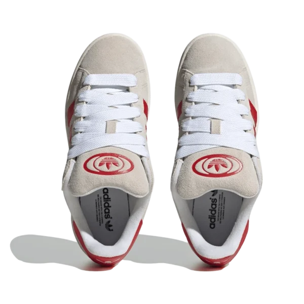 ⁦Adidas Campus 00s Crystal White Better Scarlet⁩ – תמונה ⁦3⁩
