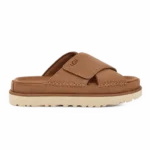 UGG Goldenstar Cross Slide Chestnut