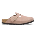 Birkenstock Boston Suede Leather Light Rose